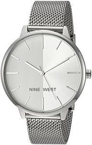 Nine West Women's Sunray Dial Mesh Bracelet Watch