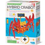 4M 403448 Green Science Hybrid Crabot-Solar Power Crawling Crab Kit-for Kids Ages 5+, Multi Coloured