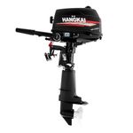 CLEADONG Outboard Motor 2 Stroke 6 HP Manual Outboard Engine 102cc 4.4KW 5500rpm, CDI Boat Engine With Tiller Control And Air Cooling System, Outboard Engine for Rubber Boats Inflatable Boats Black