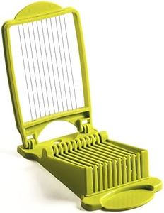 Luncheon Meat Slicer, Durable, Quality Stainless Steel 11 Wires for 12 Thinner Slices, Certified Safety, Slice Meats (Green)