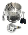 Trudeau Kayla 3-in-1 Fondue Set, Silver, medium