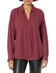 NYDJ Women's Becky Blouse, Husk, X-Small