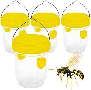 Trampa Avispas Exterior, Atrapa Avispas Asiaticas, Trampas para Insectos, Moscas, Mosquitos, Hormigas, Moscas Fruta, Trampas para Avispas Y Abejas 4pcs Kit