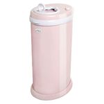 Ubbi Steel Odor Locking Portable Diaper Disposal Bin, No Special Bag Required, Easy To Use, Modern Design, Must Have Diaper Pail, Nappy Bin, Capacity of 55 diapers, Blush Pink