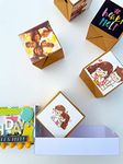 Crafted Forever Surprise/prank jumping out cubes mini album for birthday, pop up card, 5 blank cubes included, can hold 20 photos