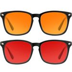 Blue Light Glasses for Sleep, 99.9% Blue Green Light Blocking with Red Lens, Reduce Eye Strain Computer Glasses