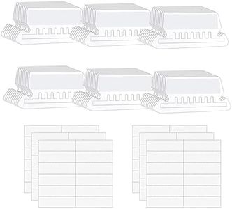 File Tabs, 60 Pieces A4 Hanging File Folder Tags, Classic Hanging File Folder Tags for Classic Suspension Files, Office, Home, School