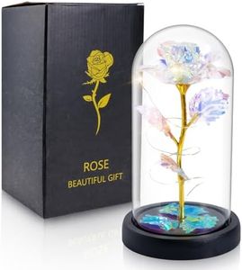 LIAN Rose Flower for Women, Forever Rose Flower Lamp, Mothers Day Flowers for Mom, Birthday Gifts Women, Rose Gifts. Valentine's Day, Mother's Day, Christmas, Anniversary, Birthday Gifts.