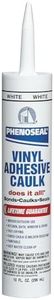 DAP 5 Phenoseal, White Vinyl Adhesive Caulk, 10 oz