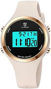 Watches for Women, Ladies Watches Outdoor Sport with Alarm/Calendar/Back Light/Stopwatch/Chronograph, Digital Watch Gifts for Teen Girls/Women