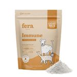 Fera Pets Immune Goat Milk Cat & Dog Food Topper – Cat & Dog Allergy & Immunity Aid – Probiotic with Colostrum and Turkey Tail Mushroom - 60 Servings