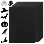 120 Sheets Black Cardstock - 8.5” x 11” Letter Size Cover Card Stock 85lb Heavyweight Paper Thick Paper for Scrapbooking, Crafts, Business Cards, Invitations PAP03BK