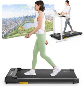 UREVO Smart Walking Pad, Kompaktes Leises Laufband Schreibtisch, mit Sechs-Punkt-Stoßdämpfung, Workout-App mit Track Insights und MIIT-Modus, Max. Belastung 120KG für Zuhause/Büro