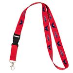 Desert Cactus Washington Capitals Lanyard NHL National Hockey League Car Keys ID Badge Holder Keychain Detachable Breakaway Snap Buckle (Lanyard 1 - Red), Multicolor, One Size