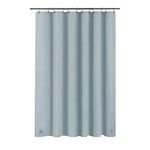 Barossa Design Shower Curtain Liner - Premium PEVA Shower Liner for Bathroom, BPA & PVC Free, No Chemical Smell, Lightweight Standard Size Shower Curtain with 3 Magnets, Metal Grommets - Stone Blue