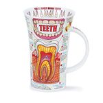 Dunoon Teeth Dentistry Fine Bone China Dentist Mug, Gcse, A Level, Teacher, Graduate, Hygienist, Dental - Made in England