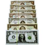 Mallexo US Dollar Money Toys for Kids 300pc Coupons 6 Design Doller Dummy Currency Notes for Boys Girls Learning and Education Toy Nakli Notes Playing Money Game Set Notes Learning Toys 3+ Year Old