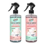 SOVI Glass & Surface Cleaner - Alcohol-Free, Vinegar-Powered Formula for Streak-Free Shine|Removes Dust | Safe for Windows, Mirrors & All Surfaces | 500ml (Pack of 2)