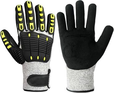 Lobster Gloves for Diving, Puncture and Cut Resistant Fishing Spearfishing Freediving Scuba Diving Gloves, Fully Coated Safety Work Glove for Men Women (L)