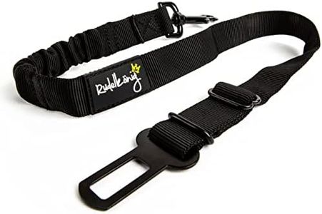 Rudelkönig Ceinture Chien Voiture - Réglable 60-80cm - Harnais Voiture - Ceinture sécurité - Ceinture Chien - Protection pour Toutes Les Races