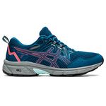 ASICS Women's Gel-Venture 8 Running Shoes, Deep Sea Teal/Blazing Coral, 6 UK