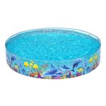 Bestway Sea Animals Theme Paddling Pool Kiddie Swimming Pool, Inflatable Above Ground Pool, Outdoor Garden Pool