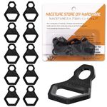 NACETURE Motorcycle Tie Down Anchor Hook Heavy Duty Stainless Steel 10 Pack - Dirt Bike Tie Down Strap Rings Accessories for Truck, Camper, Trailer, Truck Bed Tie Down Anchors