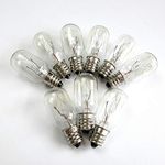 evernice 8 Pcs Screw in Light Bulbs 110V 15W 7/16" for Brother Singer Babylock White Sewing Machine