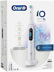 Oral-B iO 8 Electric Toothbrush with Travel Case, Rechargeable, White