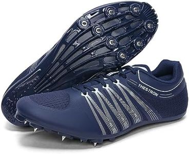 Zakey Men's Dark Blue Track and Field Spikes Shoes, Model 1906, Size 8.5