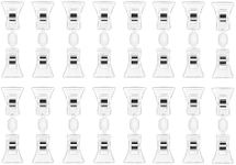 LJY 16 Pieces Clear Plastic Rotatab