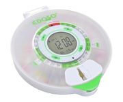 EDOSO Smart Automatic Pill Dispenser with Alarm | Model 2021 | 9 Alarms per Day | Large Display and Buttons | English Rings | 2 Secure Locks | High Medication Capacity (Matte)