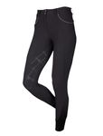 LeMieux Freya Jodhpurs for Women - Equestrian Riding Tights - Full Seat Ladies Horseback Riding Gear (Black/UK 12)