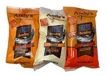 Andy's Seasoning Fish Breading - 3 PACK (1 ea Red, 1 ea Yellow, 1 ea Cajun)