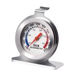 Stainless Steel Oven Thermometer for Fan Oven, Oven Temperature Gauge for Gas Electric ovens, Pizza Oven Accessories Oven Thermometers