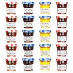 Bonne Maman Assorted - 20/1 oz Mini Jars -Strawberry, Raspberry, Honey, Grape - 5 each flavor