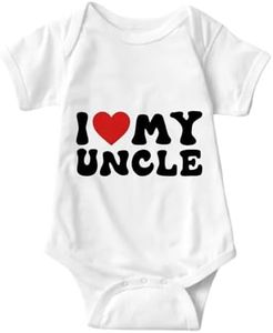 Brief Turbo I Love My Uncle Baby Bodysuit Newborn Outfits Baby Romper Infant One Piece Outfits