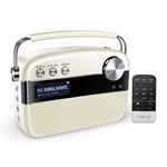 Saregama Carvaan Tamil - Portable Music Player with 5000 Preloaded Songs, FM/BT/AUX (Porcelain White)