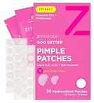 ZitSticka GOO GETTER | Hydrocolloid Patch for Covering Zits and Blemishes | At-Home Extractions without Scarring for Zits that have come to the Surface (36 Pack)