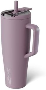 BrüMate Era Flip 40oz Tumbler with 100% Leakproof Covered Straw Lid | Hygienic Covered Straw | Insulated Stainless Steel Water Bottle with Handle | Cup Holder Friendly | BPA-Free (Lilac Dusk)