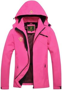 GIISAM Rain Jackets for Women Waterproof Summer Rain Suit with Hood Lightweight Travel Women's Raincoat for College Red