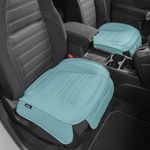 Motor Trend Mint Faux Leather Seat Covers for Front Seats, 2-Pack – Universal Padded Car Seat Cushions with Storage Pockets, Premium Accessories for Auto Truck Van SUV