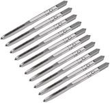 uxcell 5 Pairs Metric Hand Threading Tap Set M2.5 Thread 0.45mm Pitch Taper & Plug Milling Taps Straight Flutes High Speed Steel