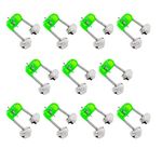 40PCS Fishing Rod Alarm Bells with Plastic Clip and Dual Alert Bells Loud Sound Fishing Bite Indicators Fishing Tools Accessories for All Kinds of Sea Rods