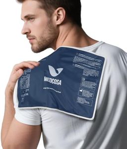 Large Gel Ice Pack | Flexible Hot or Cold Pack | Reusable Cold Packs for Injuries, Knee, Back, and Shoulder Pain Relief, Inflammation, Post-Op and More by Medcosa
