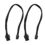 GAOHOU 2pcs Mini 6-Pin to PCI-E 6PIN Graphics Video Card Power Cable for Mac G5 Mac Pro