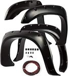 Maple4x4 2002-2008 Ram 1500 03-09 Ram 2500 3500 Fender Flares, Gloss black, Pocket Style 4 Piece Set