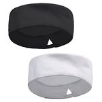 BLMHTWO 2 Pieces Chef Hats for Men Women with Breathable Mesh Top Adjustable Washable Durable Chef Cap for Home Kitchen Restaurant Service (Black and White)