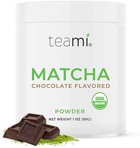 Teami Matcha Green Tea Powder - Chocolate - Ceremonial Grade USDA Organic - Best for Lattes, Smoothies, Baking, Recipes, Traditional Preparation, and More - Authentic Japanese Origin - 30g (1oz) Tin