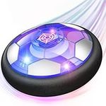 Hover Football Kids Toys, Rechargeable Hover Soccer Ball Gift with Colorful LED Lights & Protective Foam Bumper, Air Power Soccer Hover Ball for 3 4 5 6 7 8-12 Years Old Boy Girl Indoor Outdoor Games